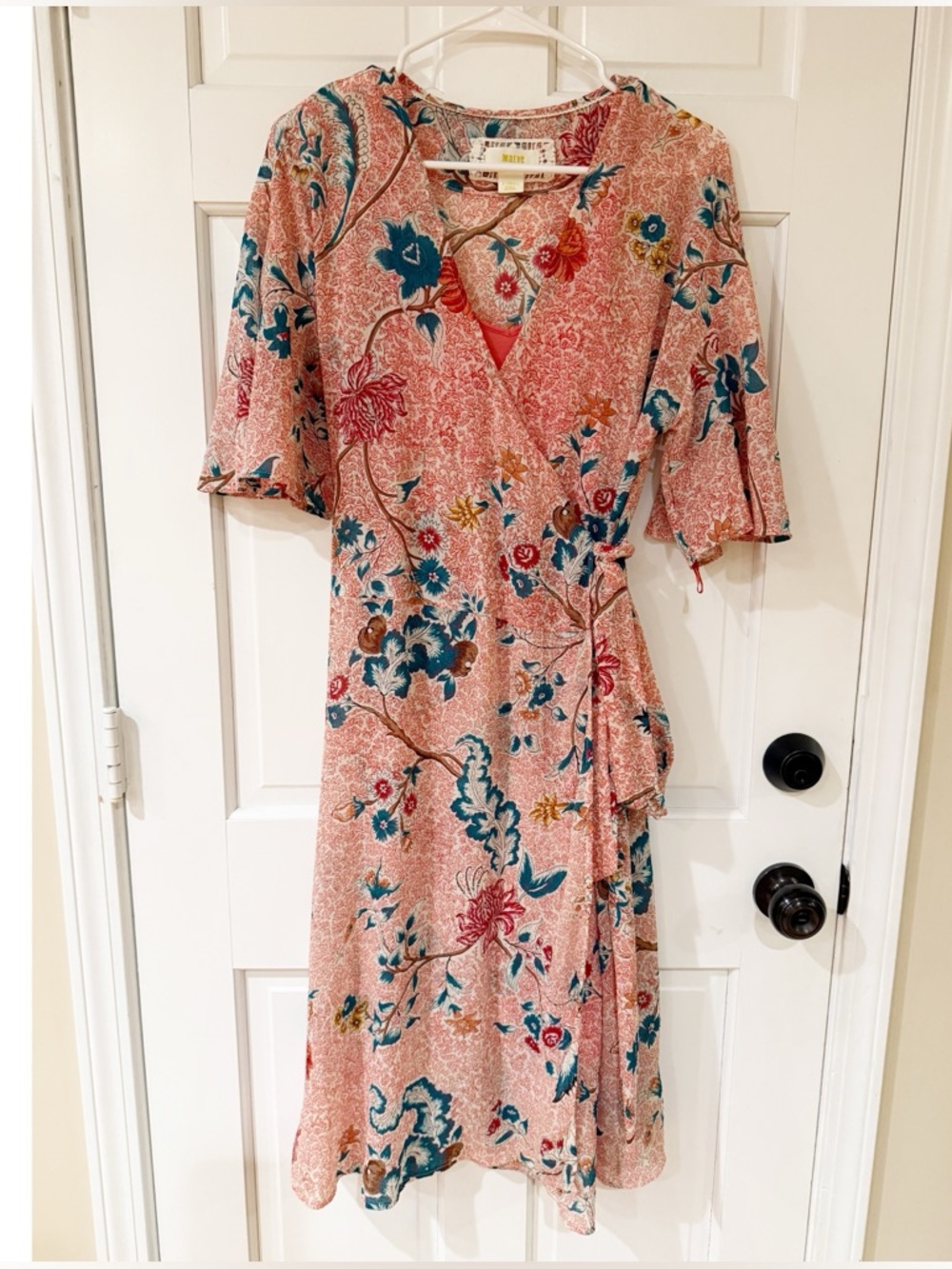 Anthropologie Maeve Adelaide Wrap Midi Dress Sz XS - Picture 5 of 10